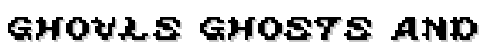 ghouls ghosts and goblins font